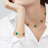 CLOVER | 10 Motive Green Necklace